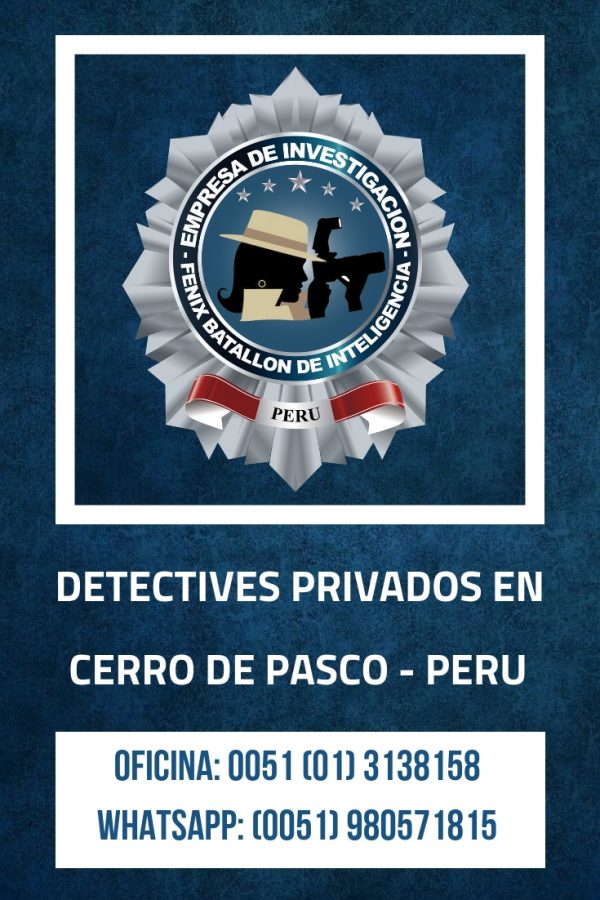 INVESTIGACIÓN PRIVADA FBI EN CERRO DE PASCO - PERU